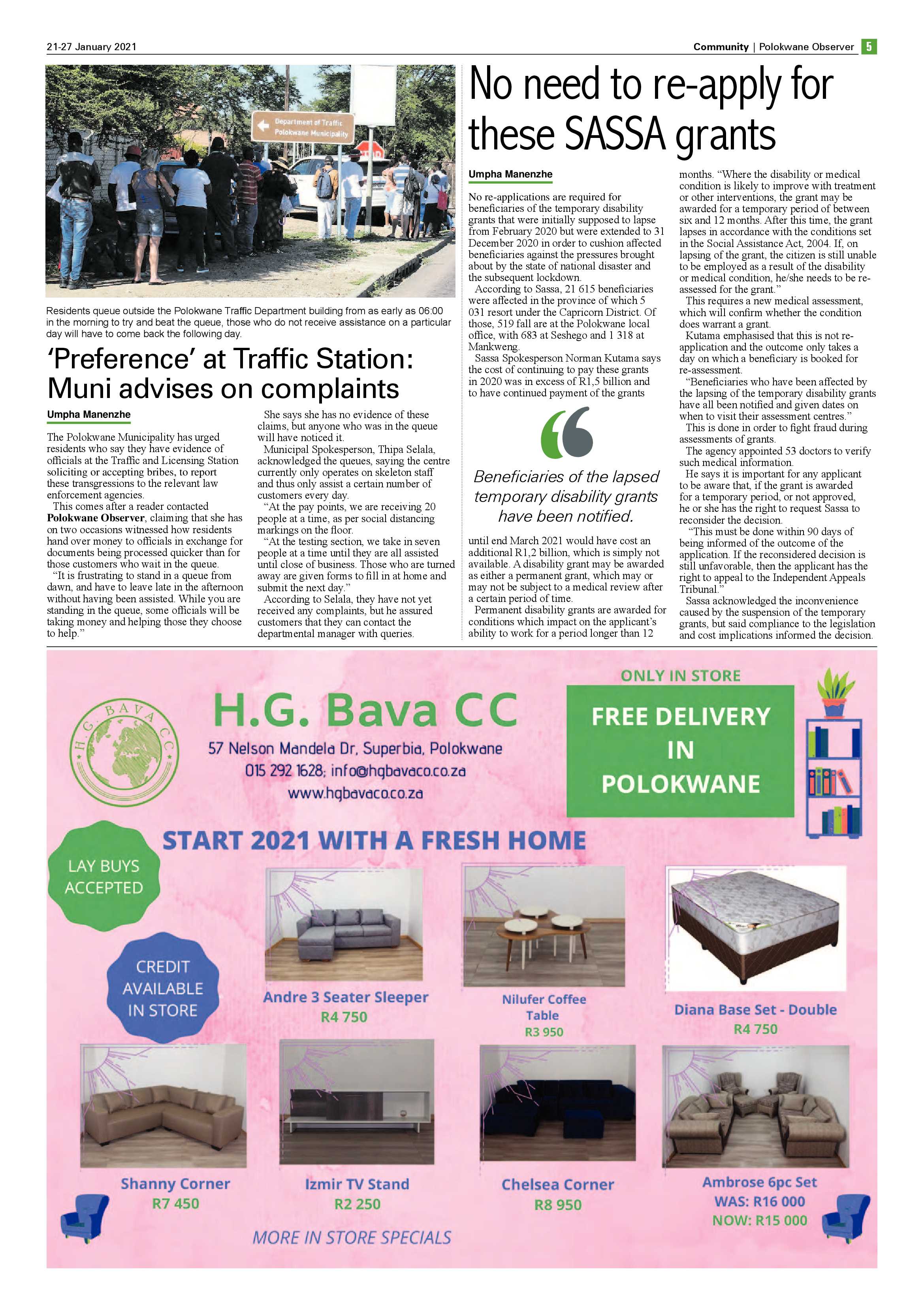 Polokwane Observer 21 January 2021 page 5