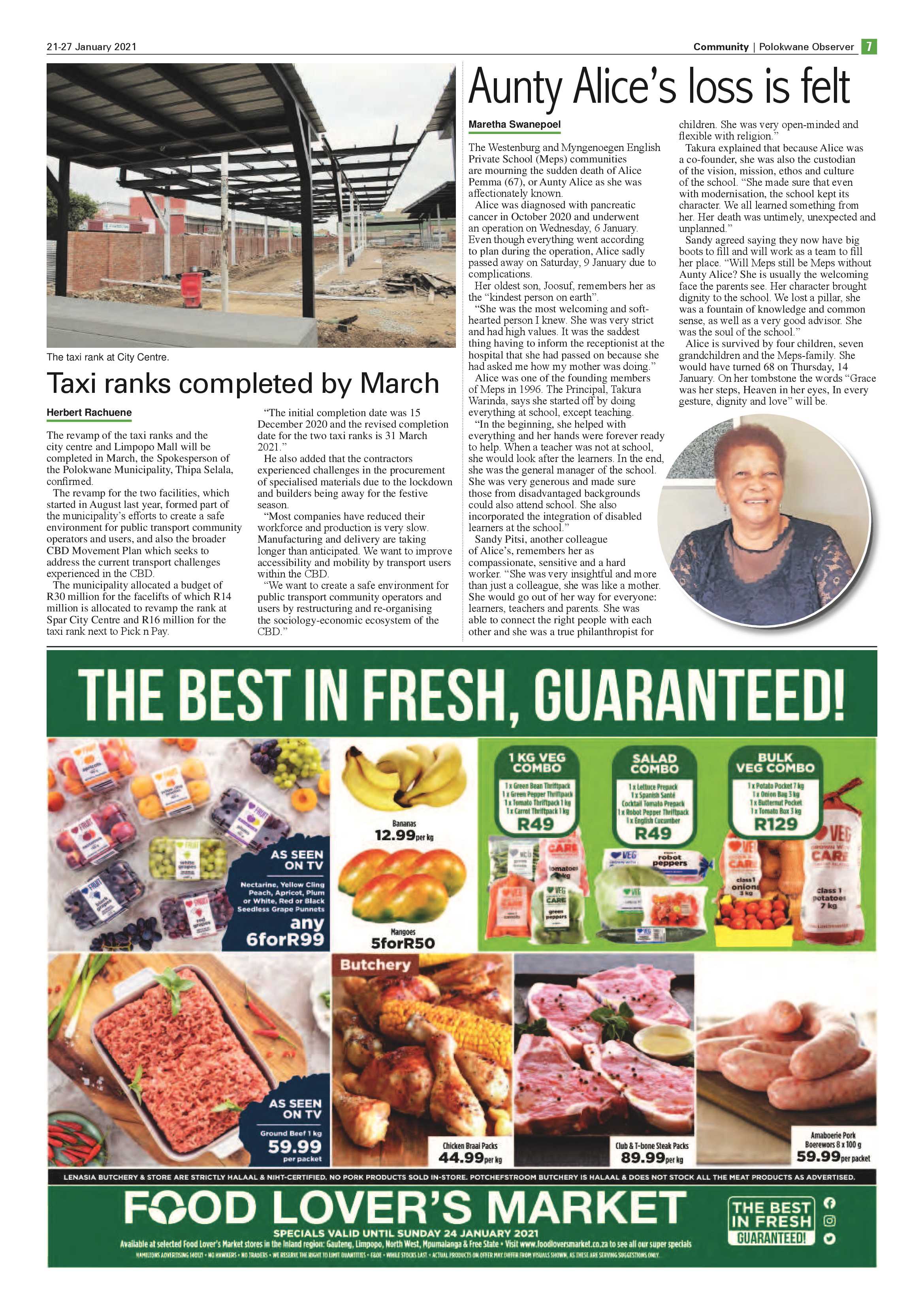 Polokwane Observer 21 January 2021 page 7