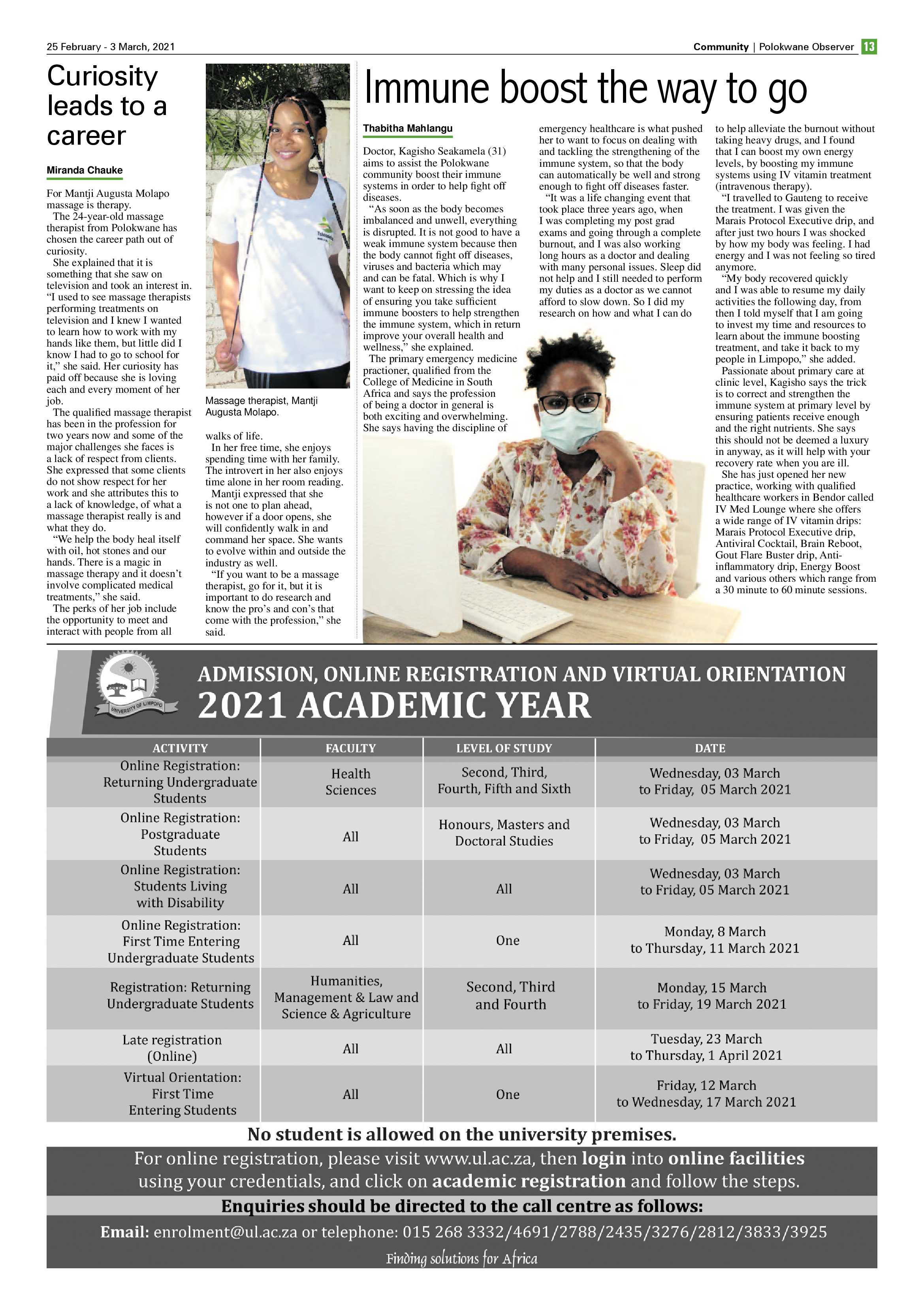 Polokwane Observer 25 February 2021 page 13