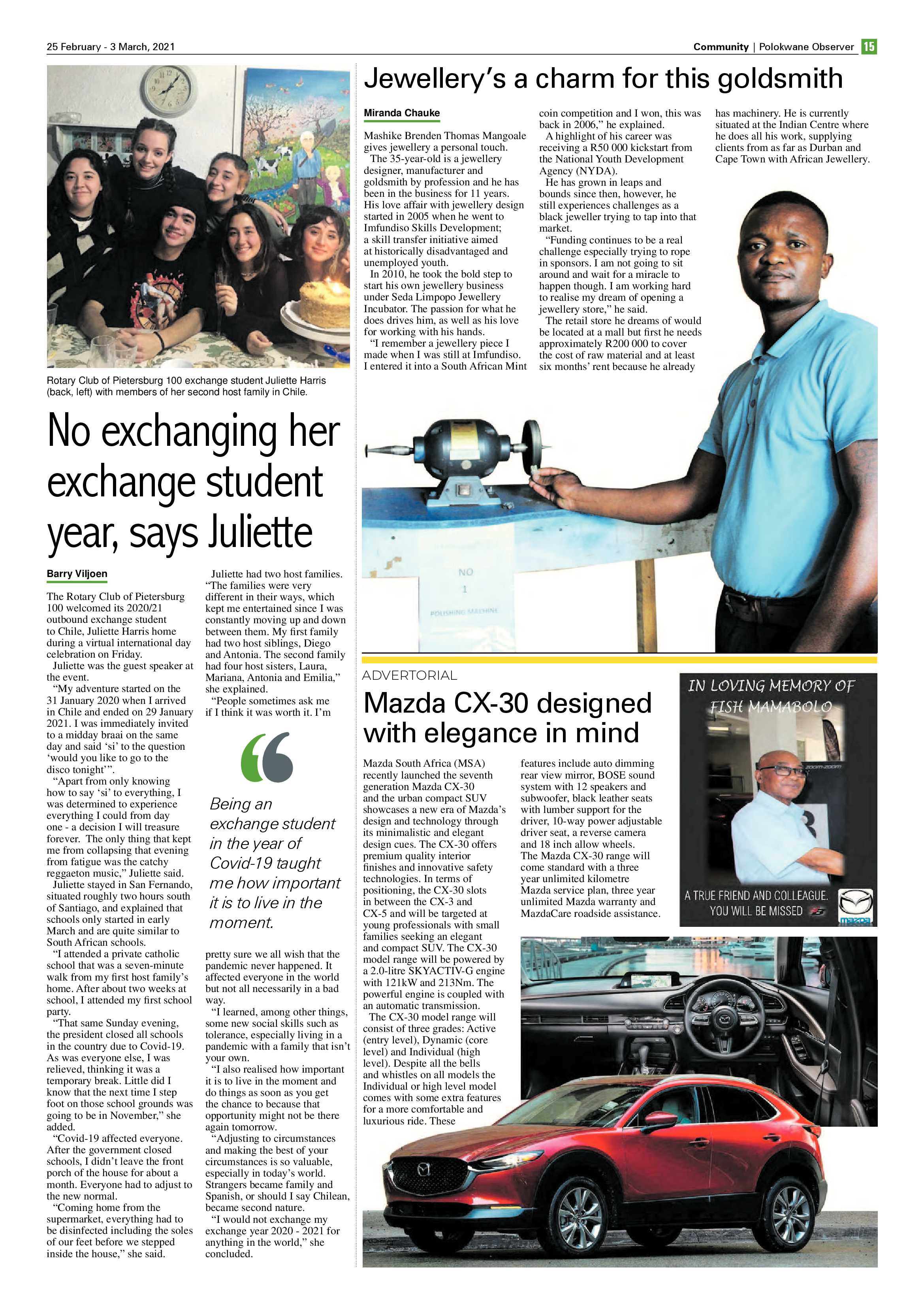 Polokwane Observer 25 February 2021 page 15
