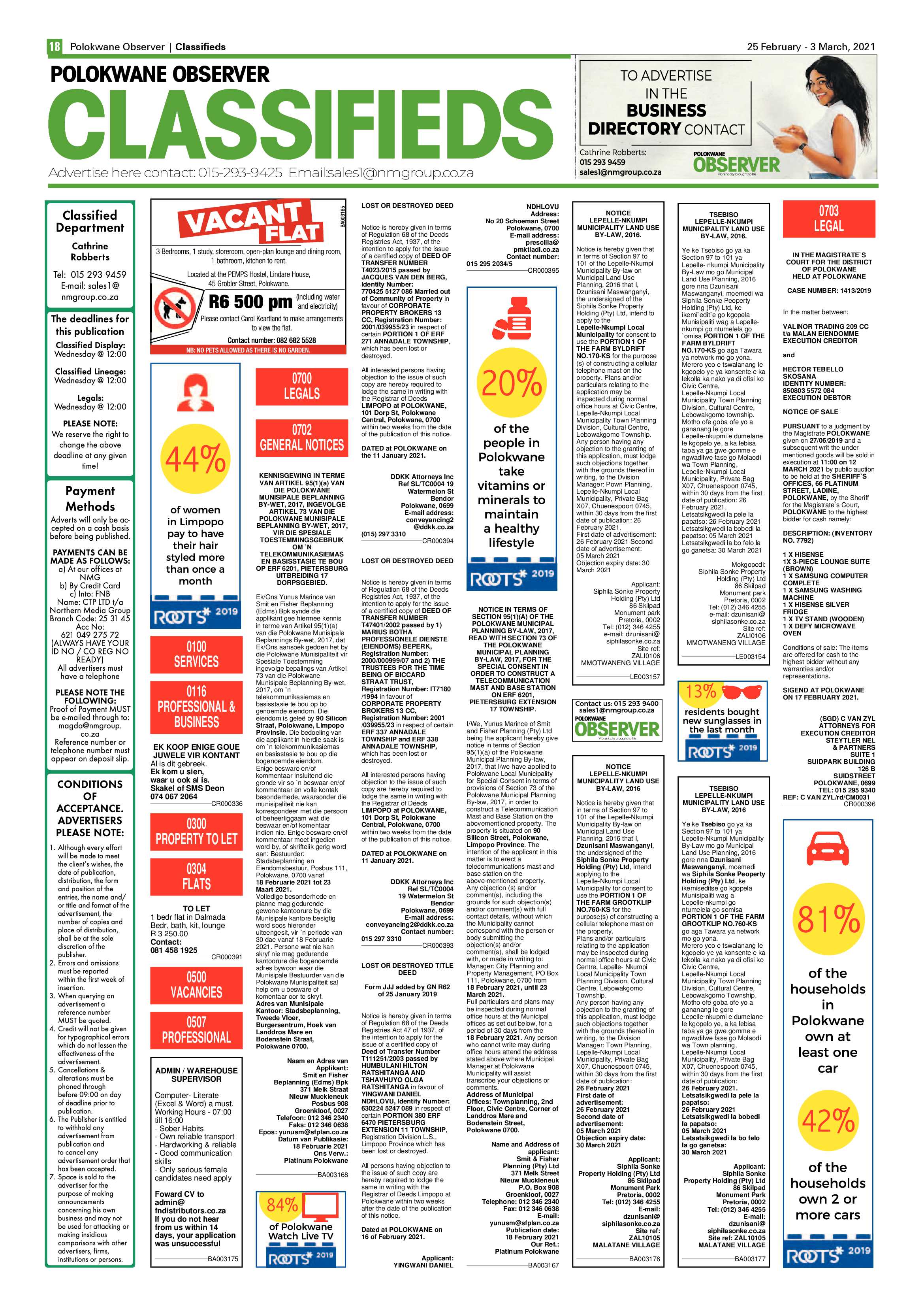 Polokwane Observer 25 February 2021 page 18