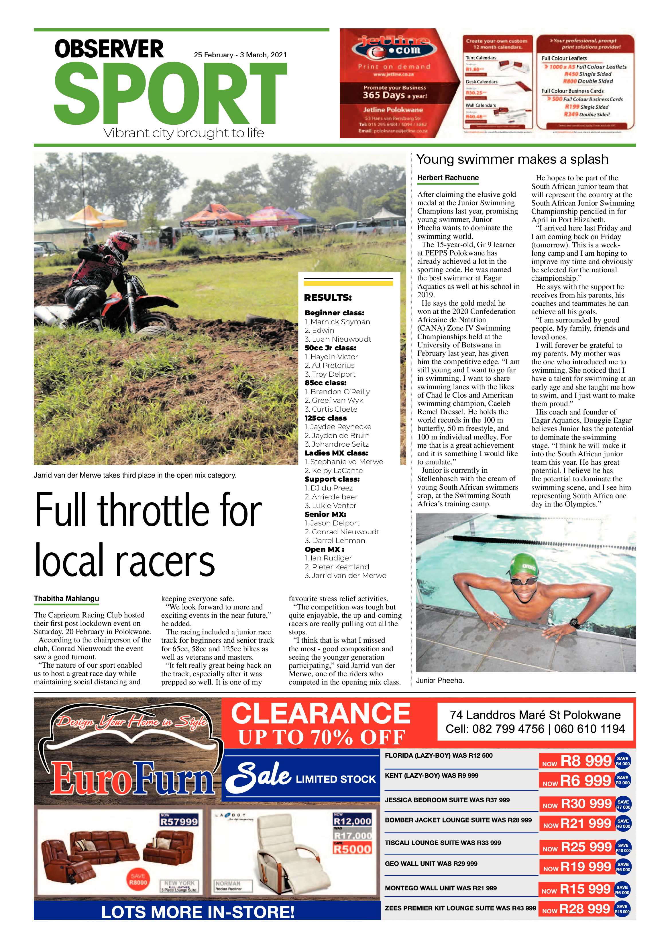 Polokwane Observer 25 February 2021 page 20