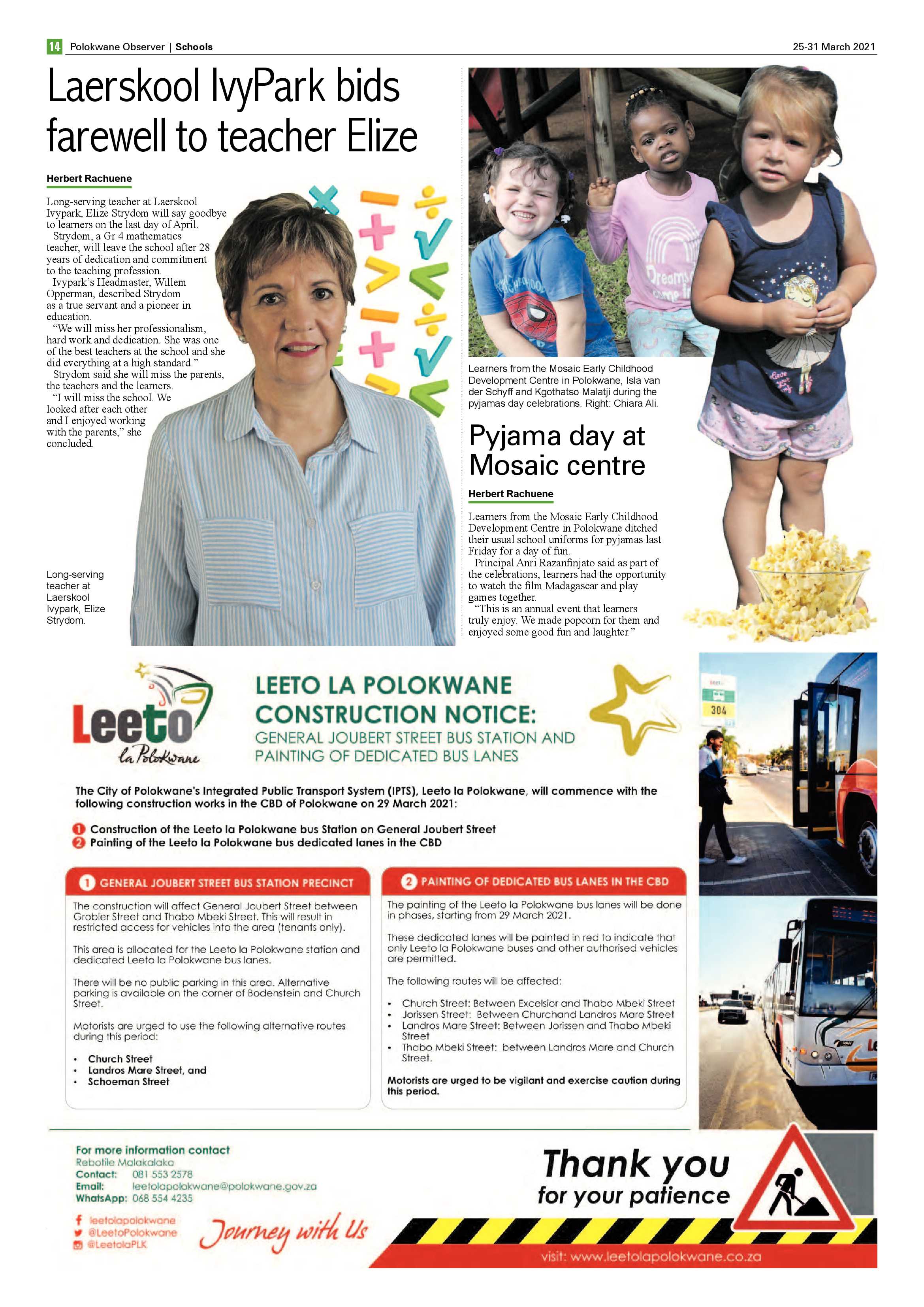 Polokwane Observer 25 March 2021 page 14