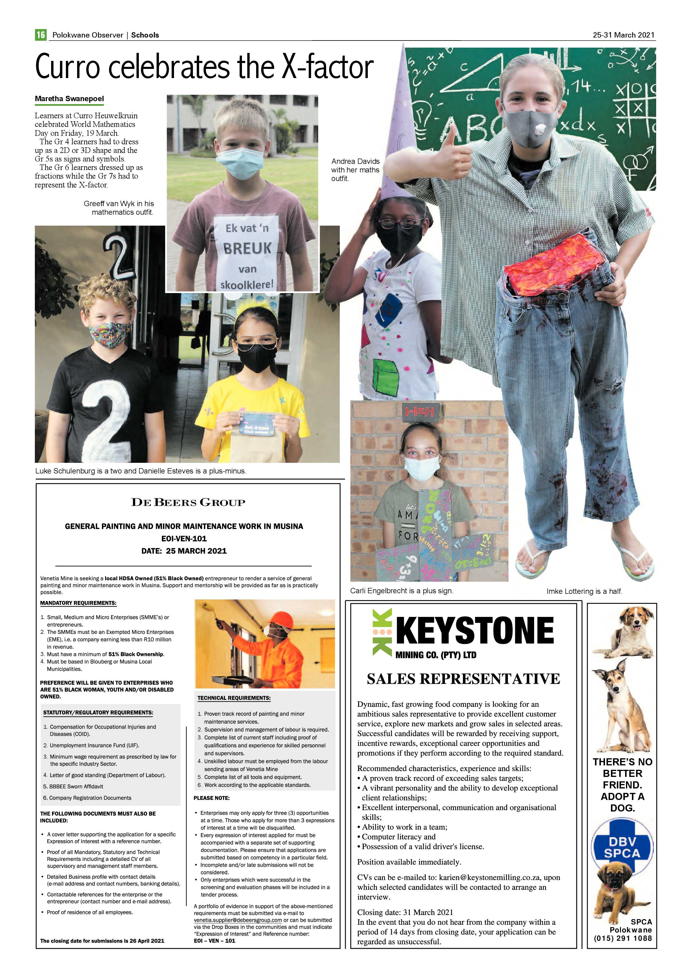Polokwane Observer 25 March 2021 page 16