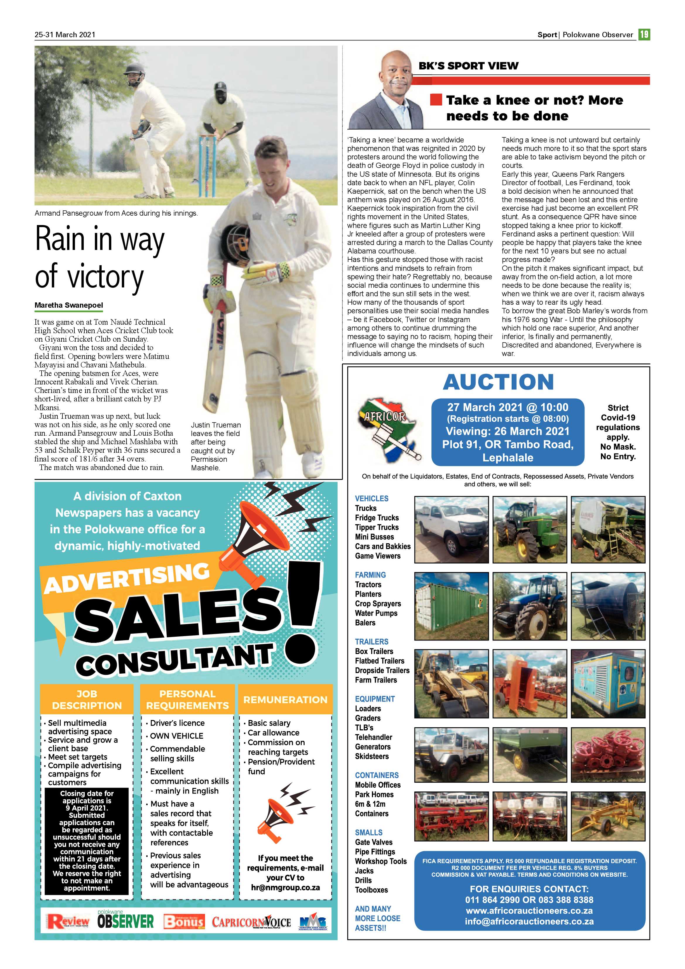 Polokwane Observer 25 March 2021 page 19