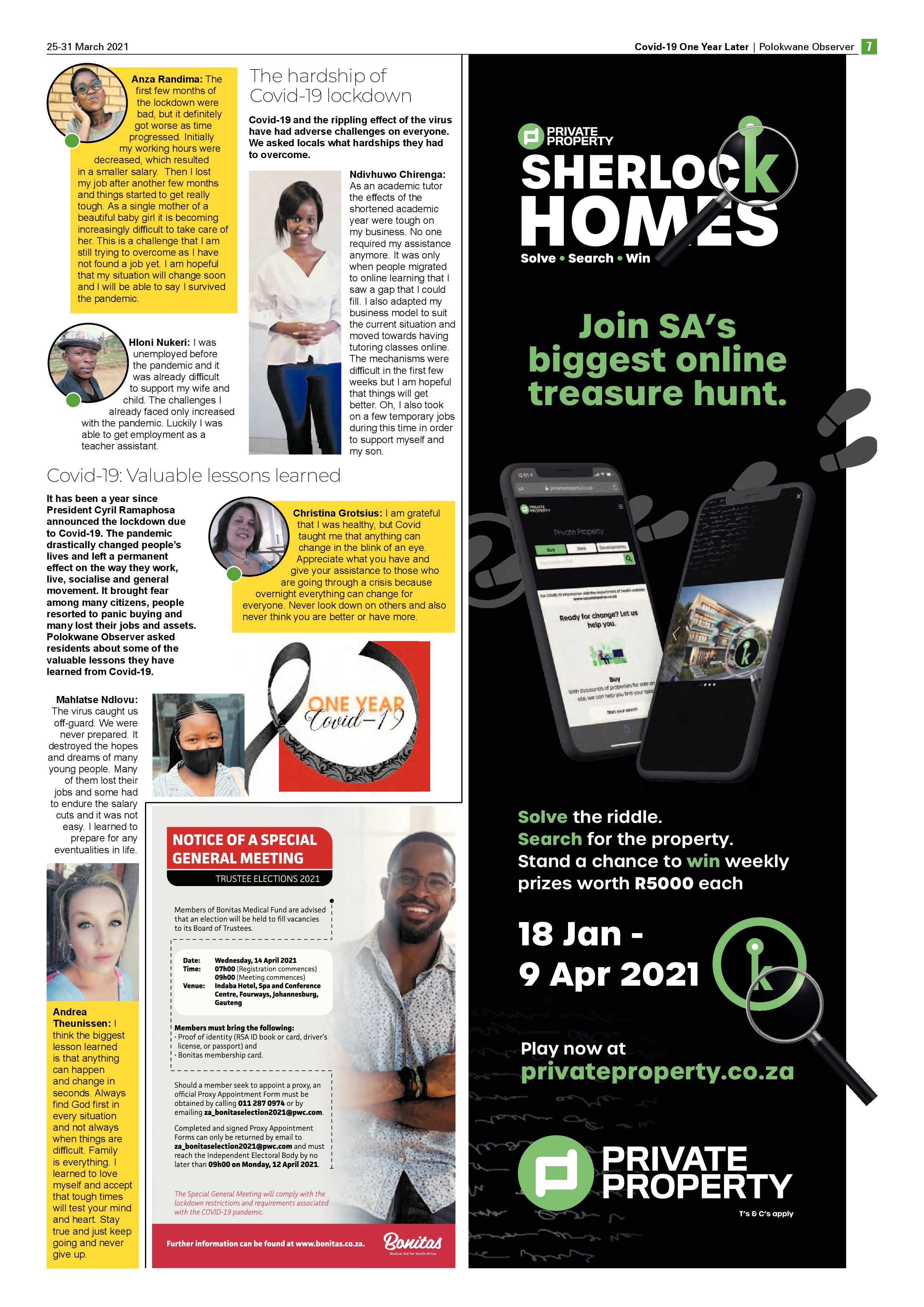 Polokwane Observer 25 March 2021 page 7