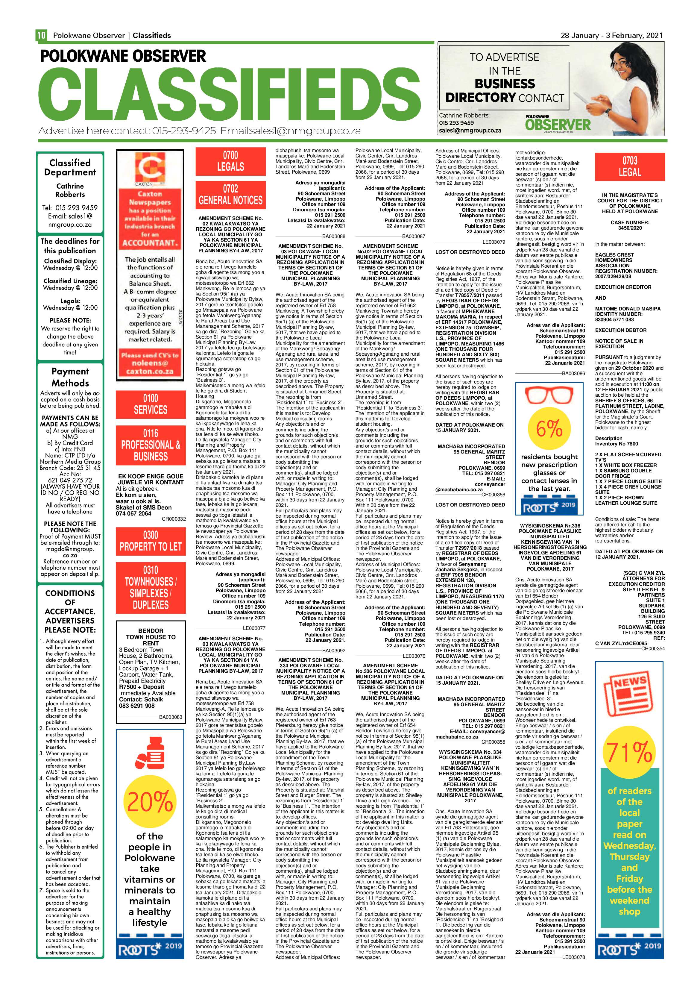 Polokwane Observer 28 January 2021 page 10
