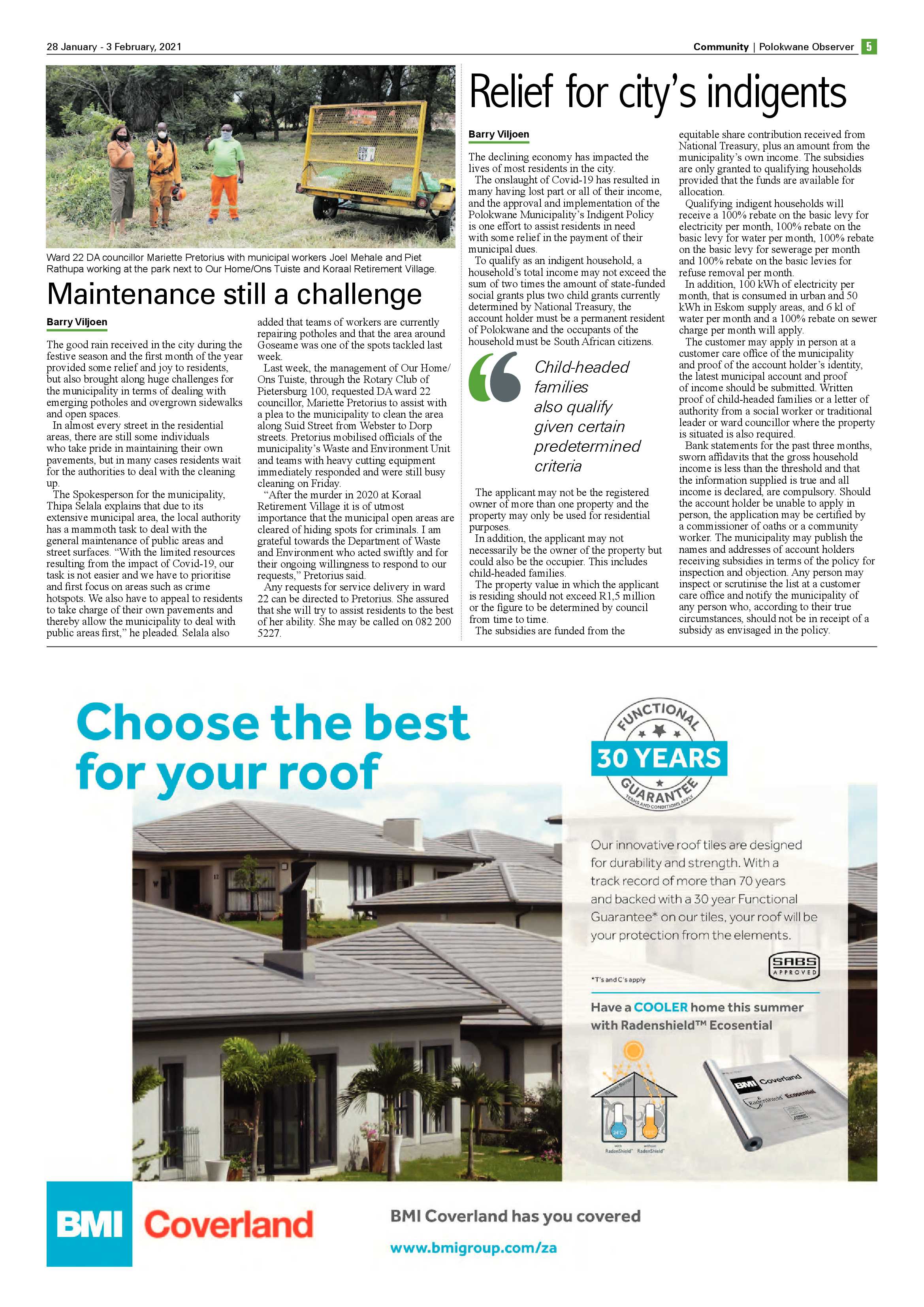 Polokwane Observer 28 January 2021 page 5