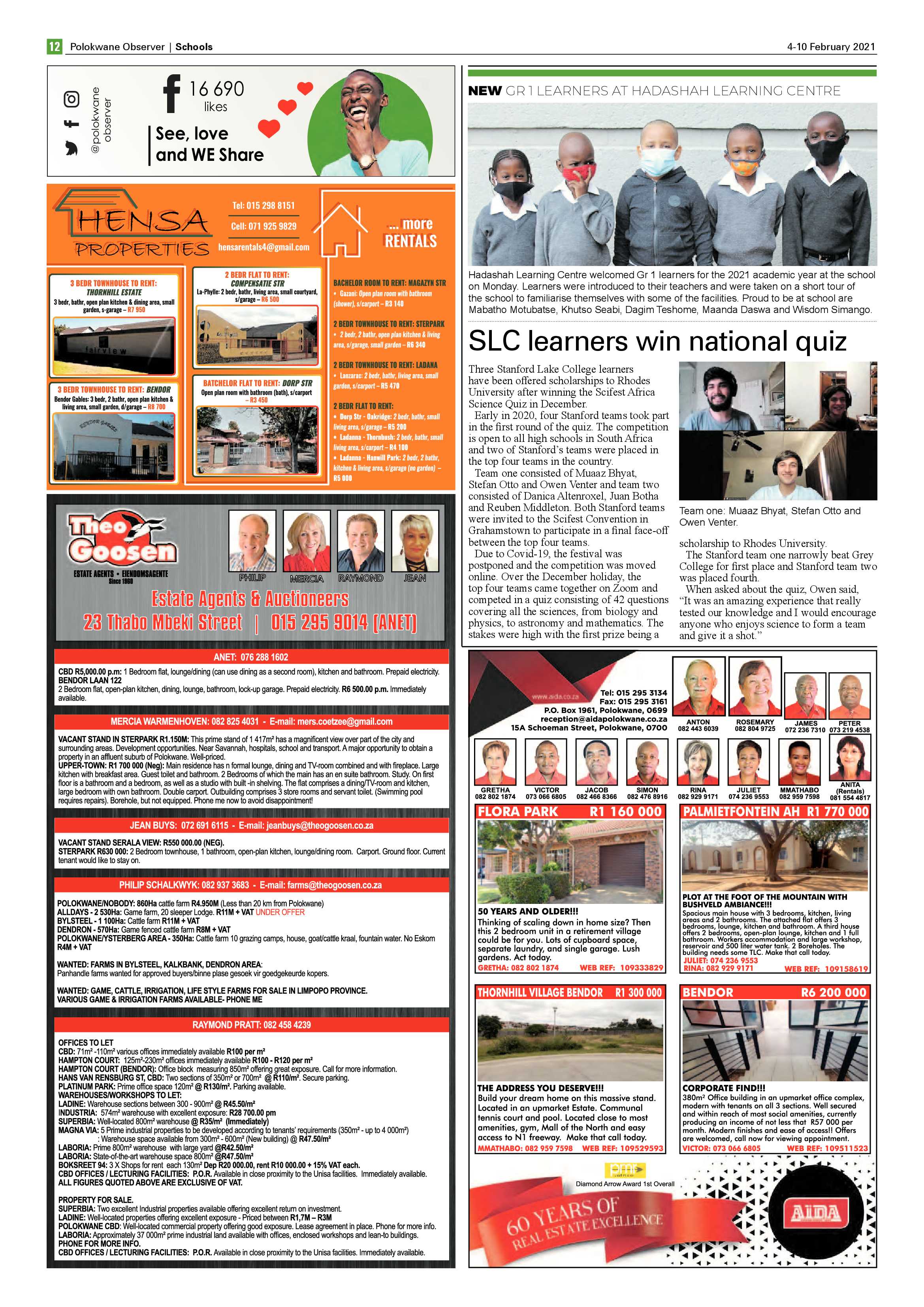 Polokwane Observer 4 February 2021 page 12