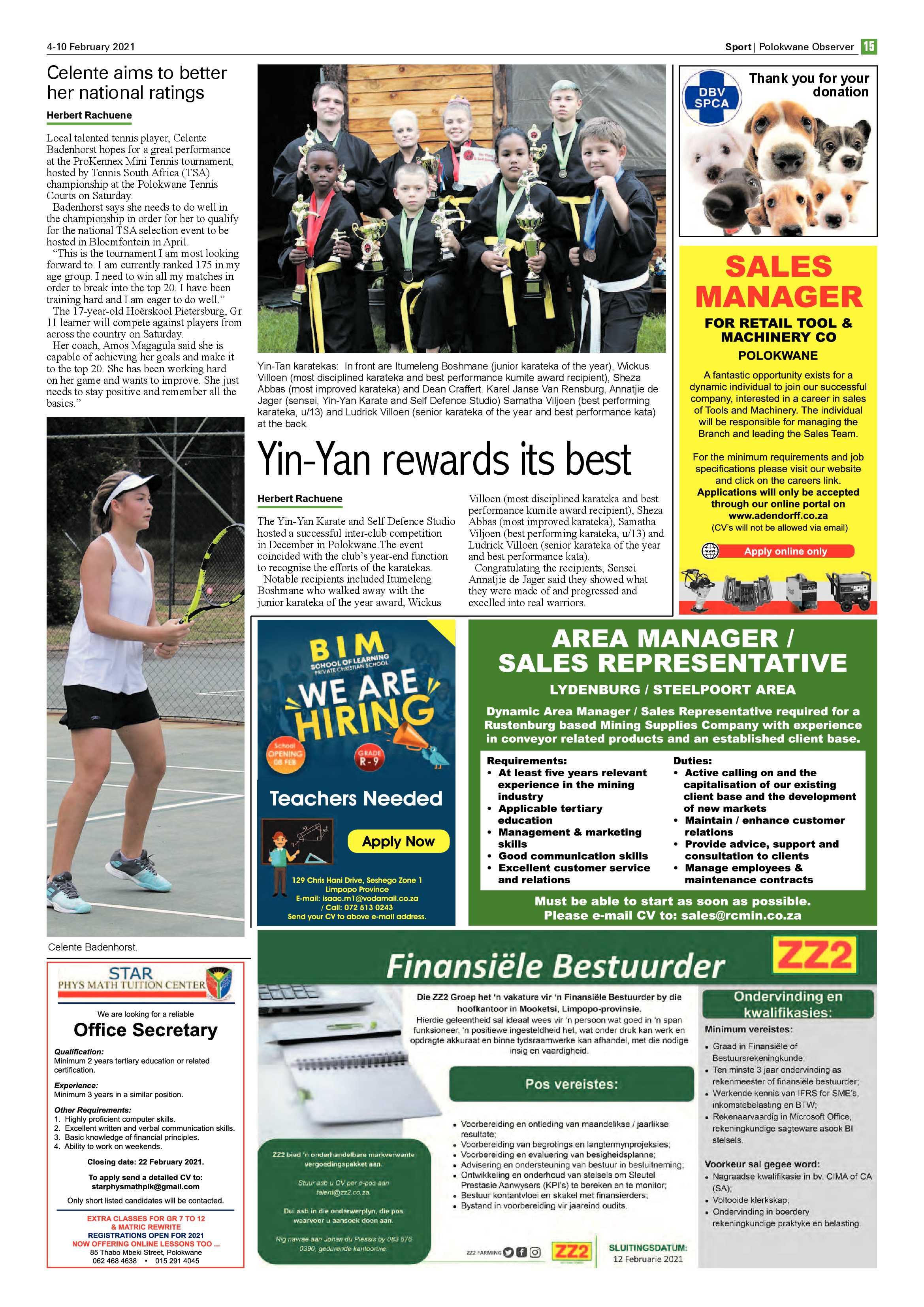 Polokwane Observer 4 February 2021 page 15