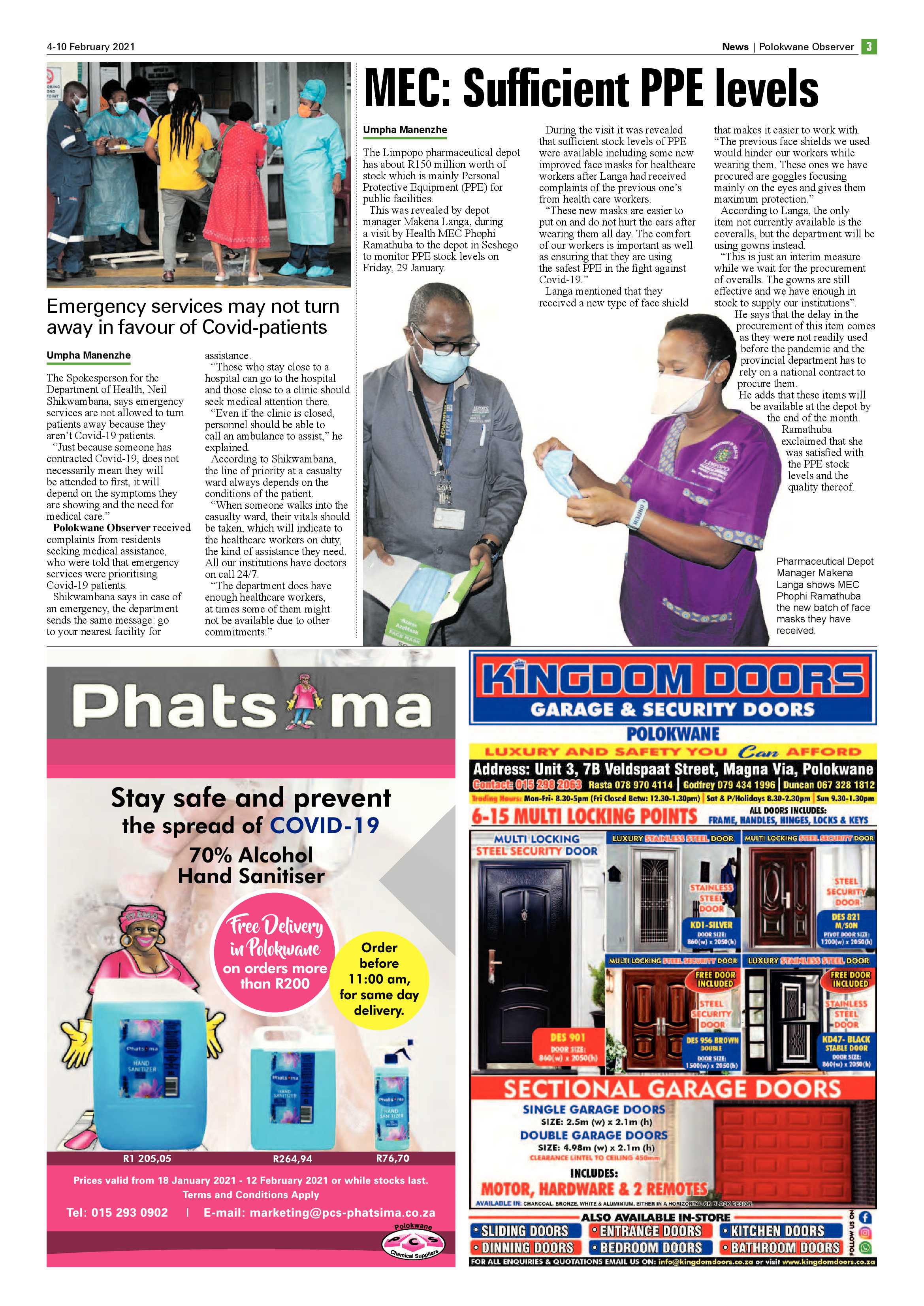 Polokwane Observer 4 February 2021 page 3