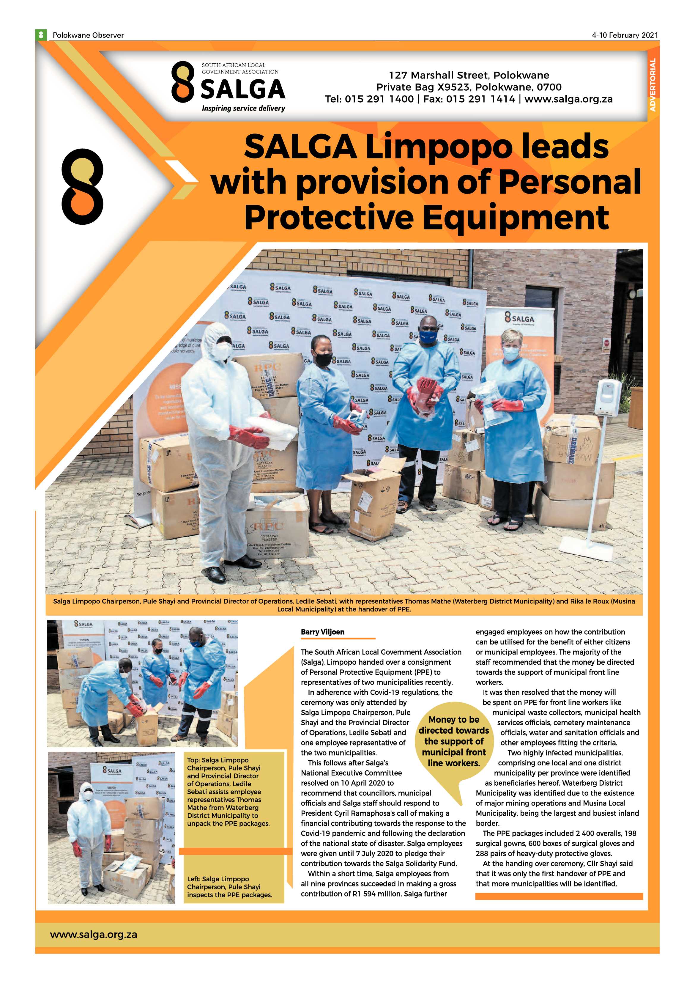 Polokwane Observer 4 February 2021 page 8