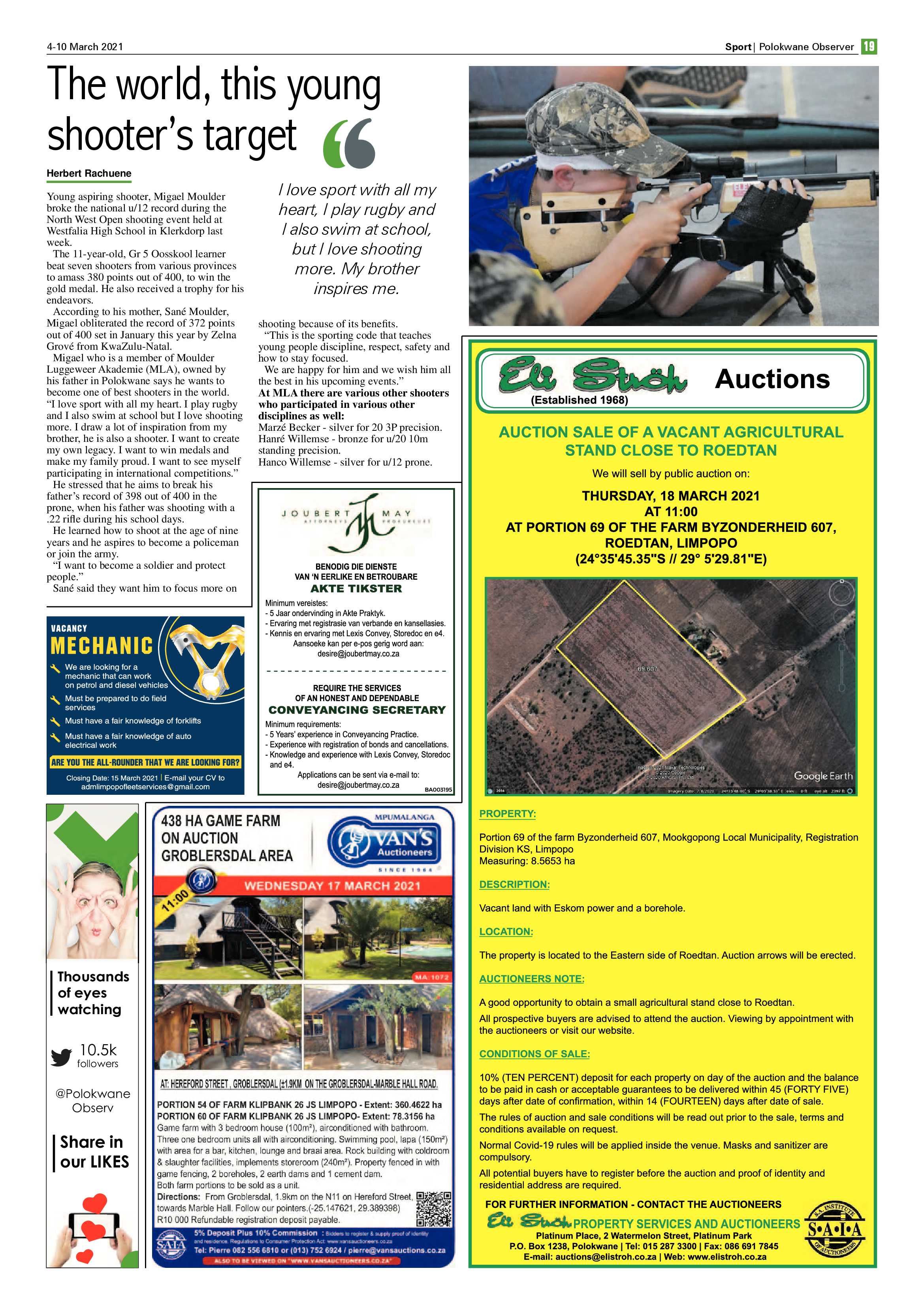 Polokwane Observer 4 March 2021 page 19