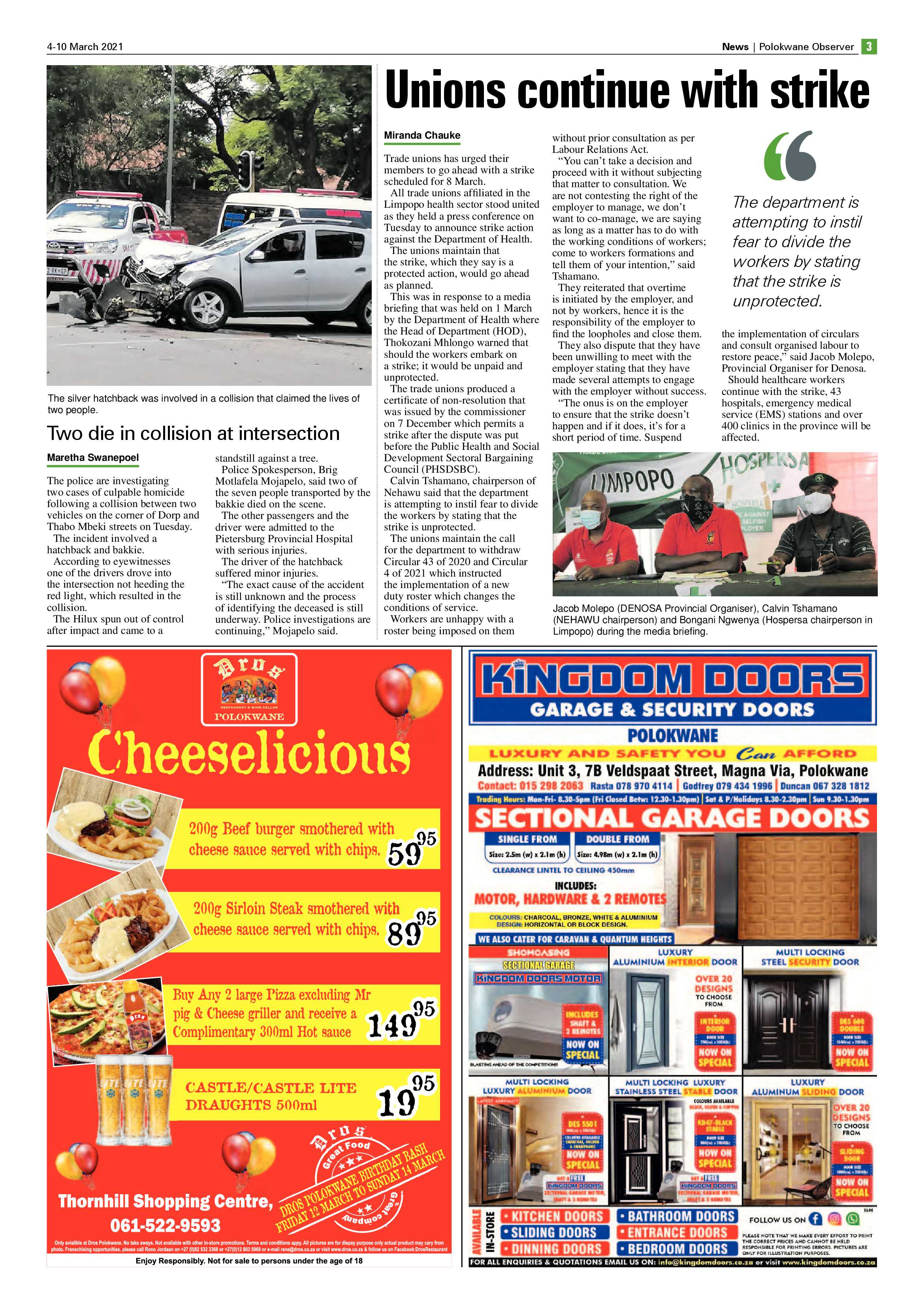 Polokwane Observer 4 March 2021 page 3