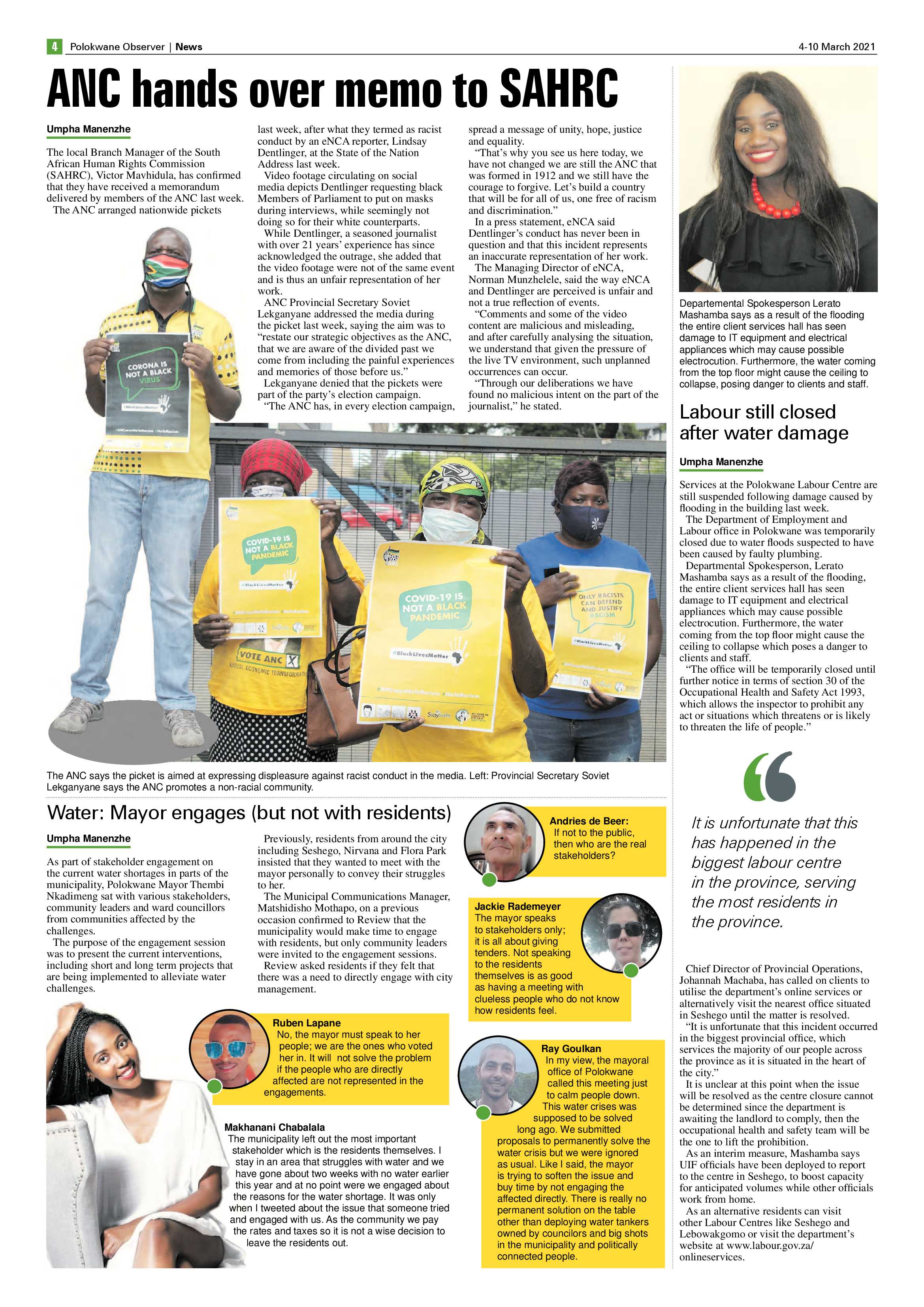 Polokwane Observer 4 March 2021 page 4