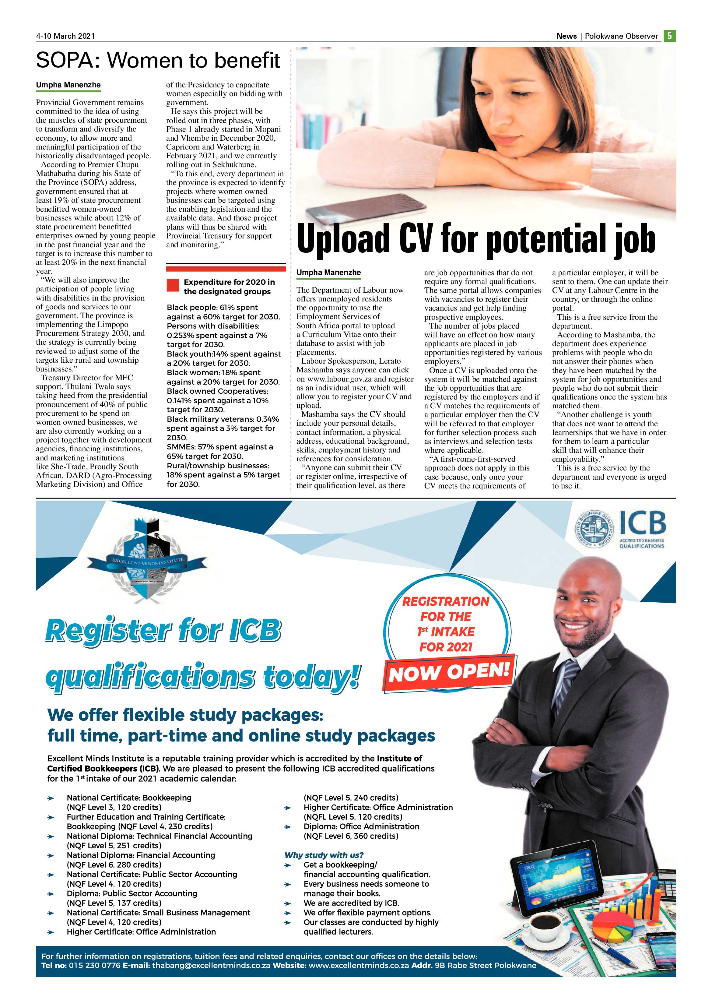 Polokwane Observer 4 March 2021 page 5