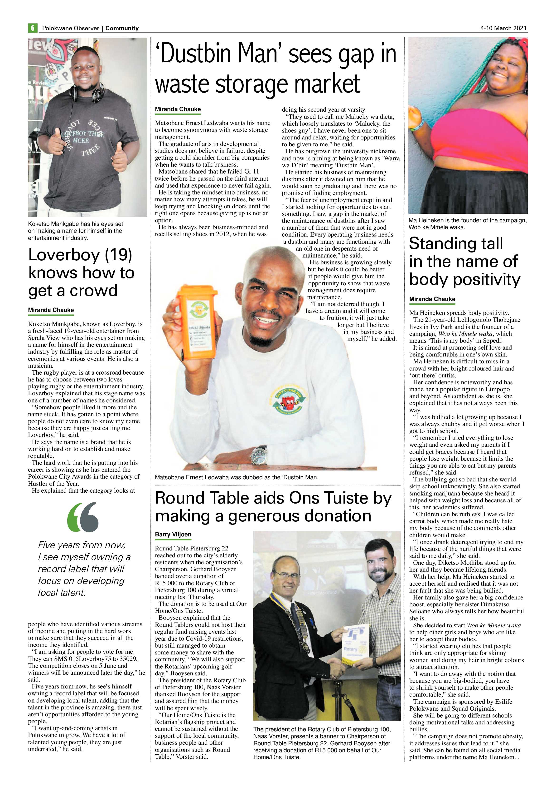 Polokwane Observer 4 March 2021 page 6