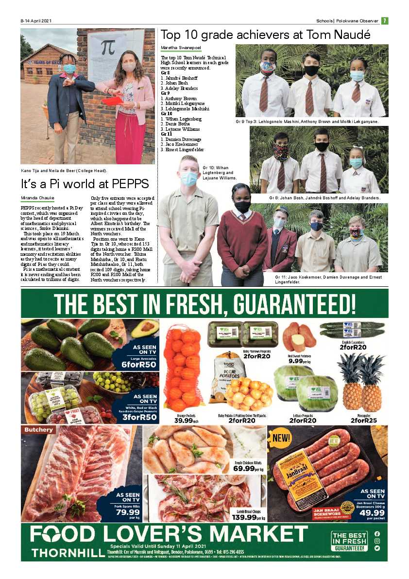 Polokwane Observer 8 April 2021 page 7
