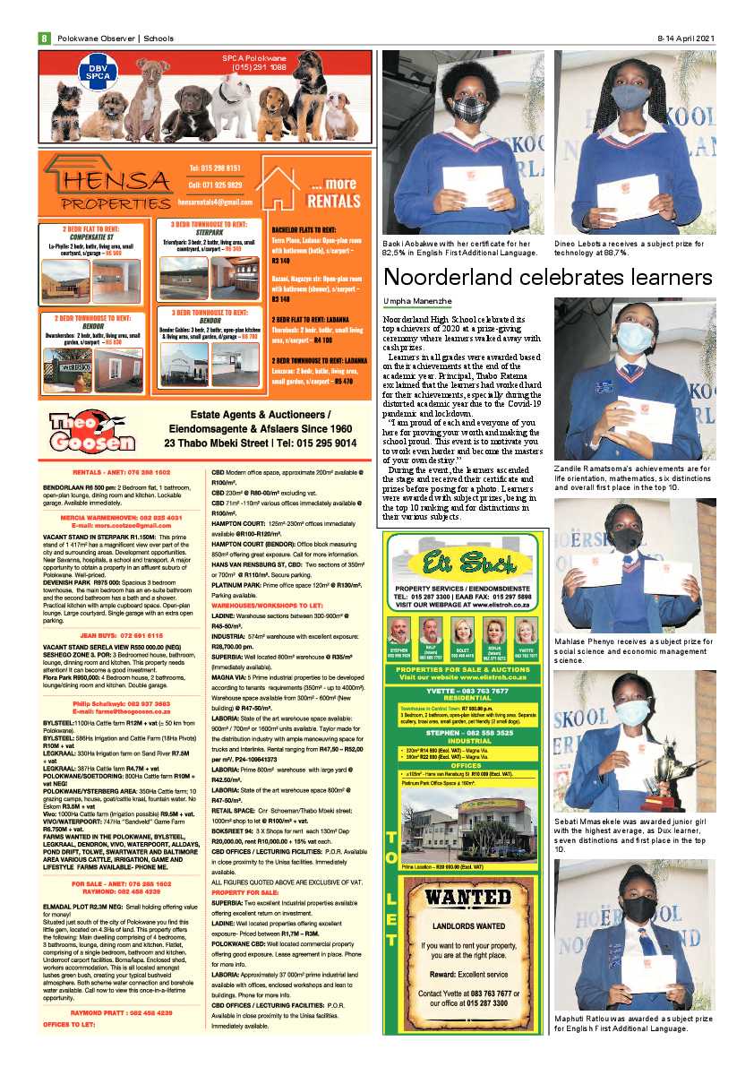 Polokwane Observer 8 April 2021 page 8
