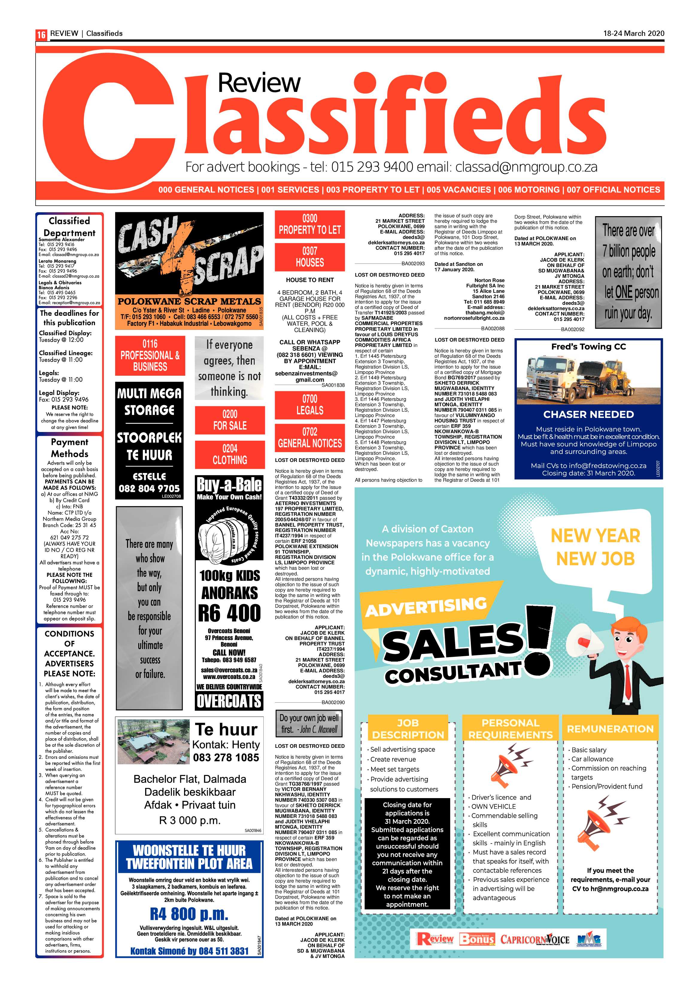 Polokwane Review 18 March 2020 page 16