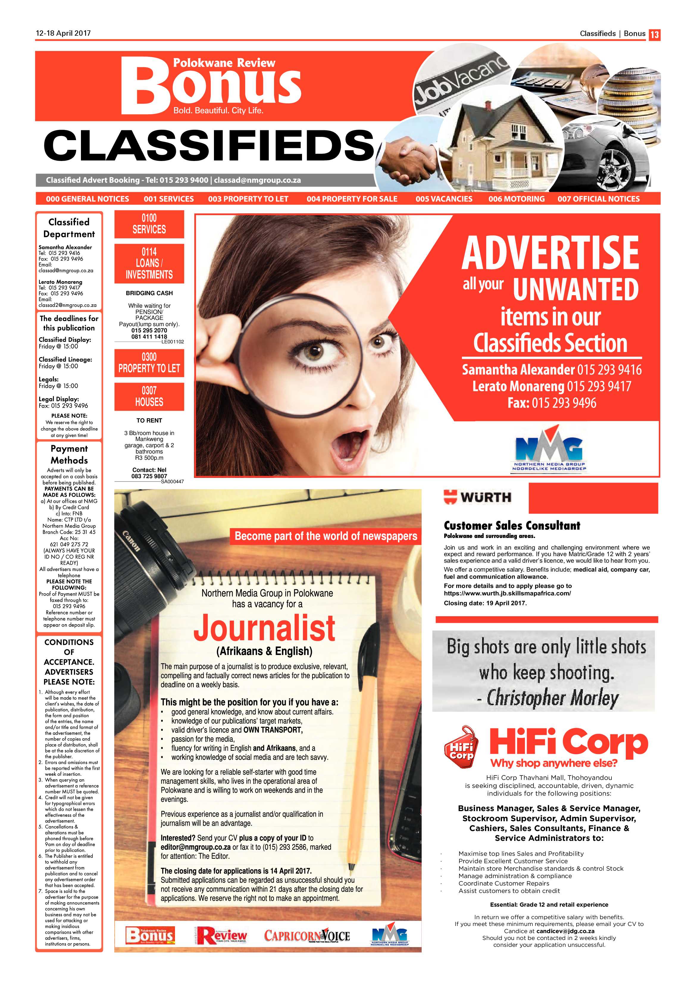 Review Bonus 12 April page 13