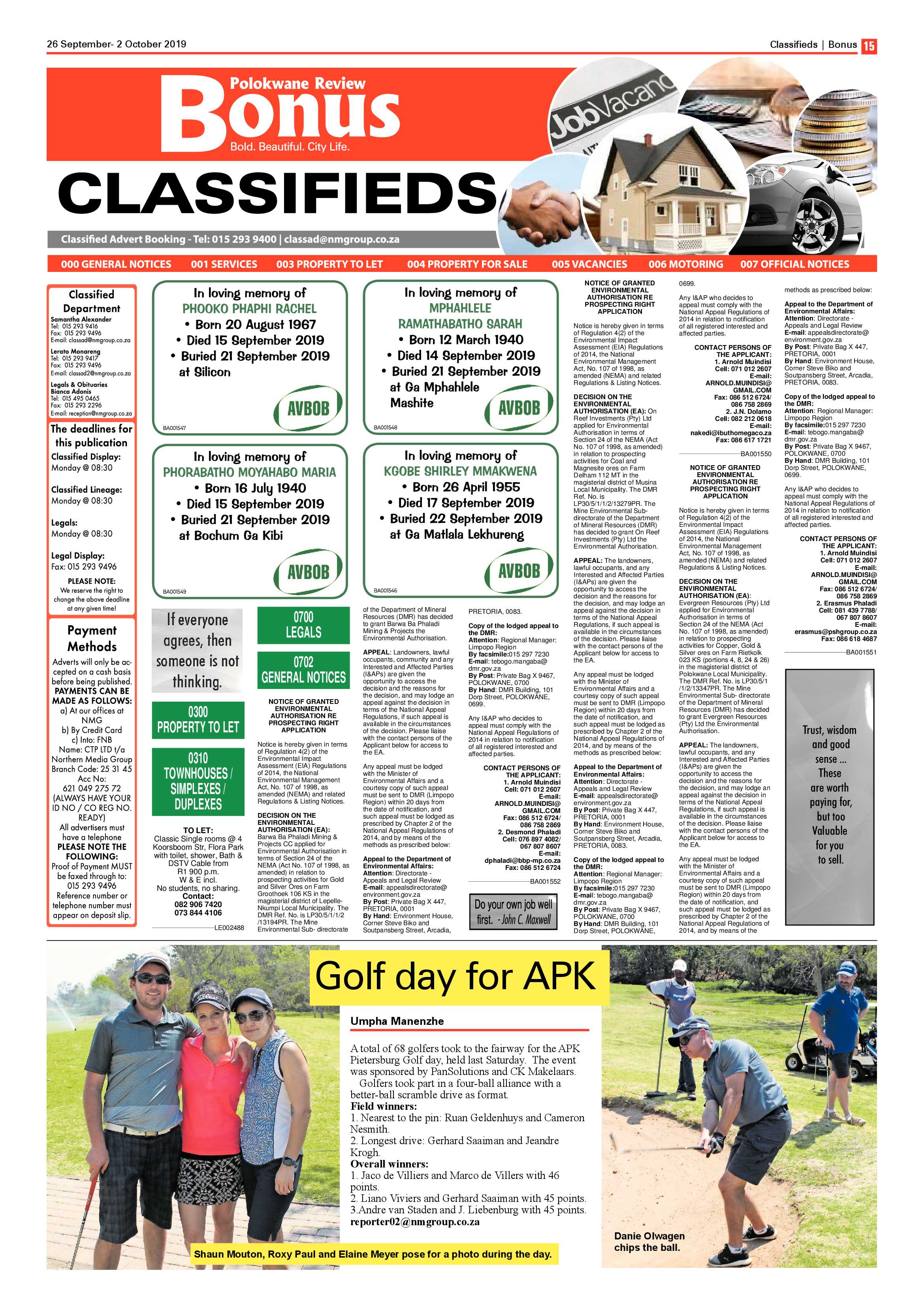 Review Bonus 26 September 2019 page 15
