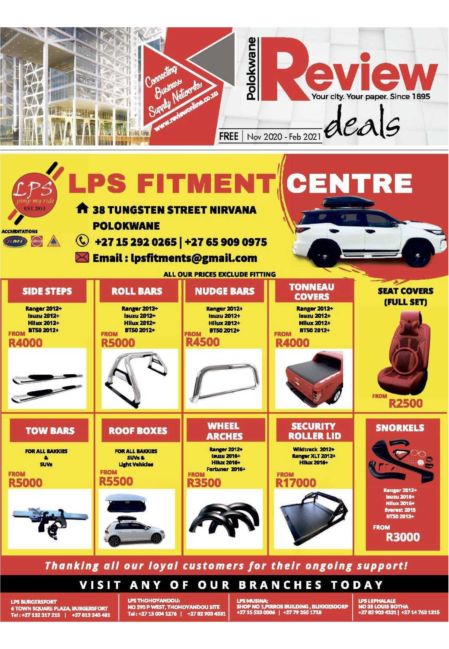 Review Deals November 2020 – February 2021 page 1