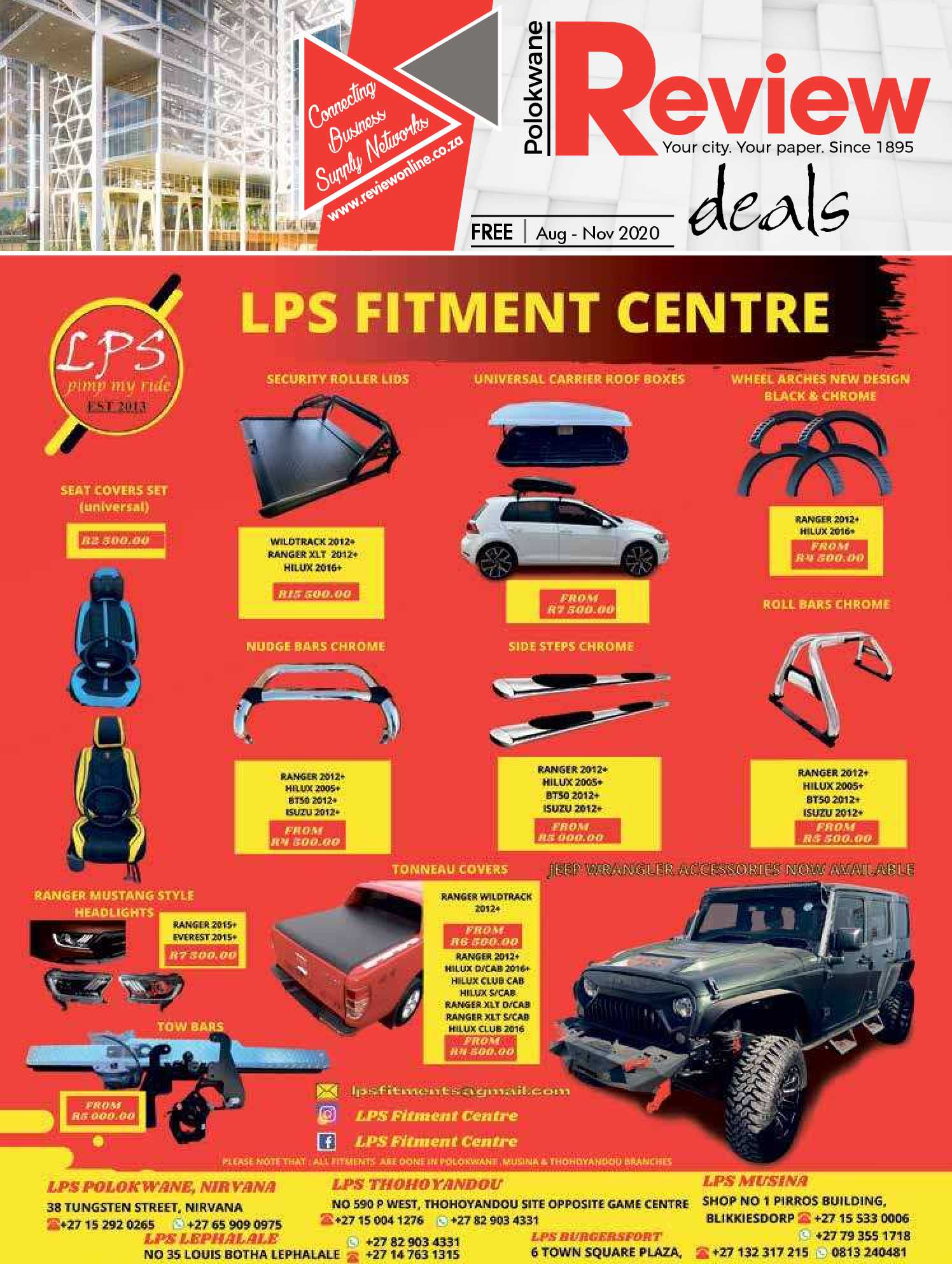 Review Deals August – November 2020 page 1