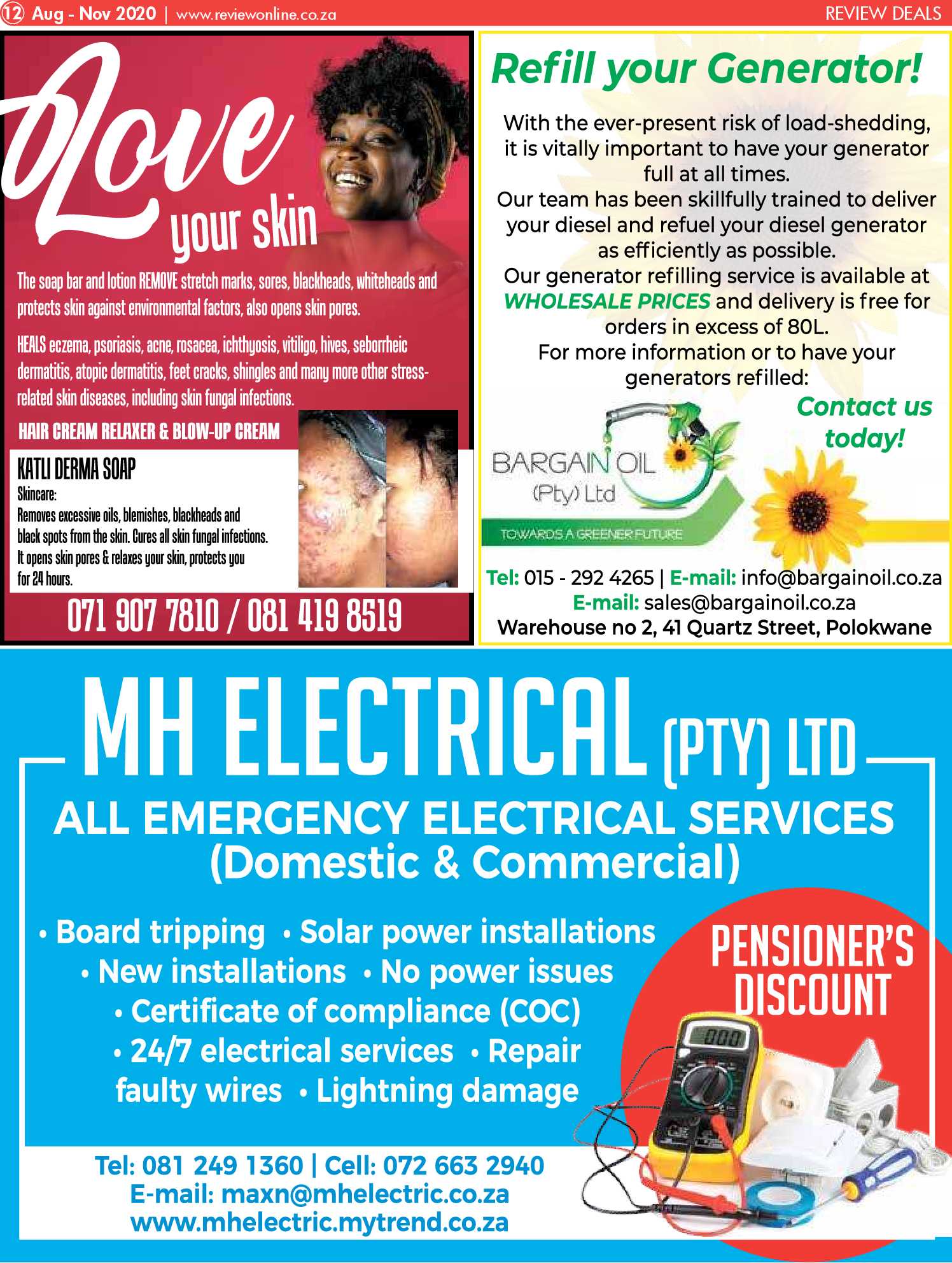 Review Deals August – November 2020 page 12