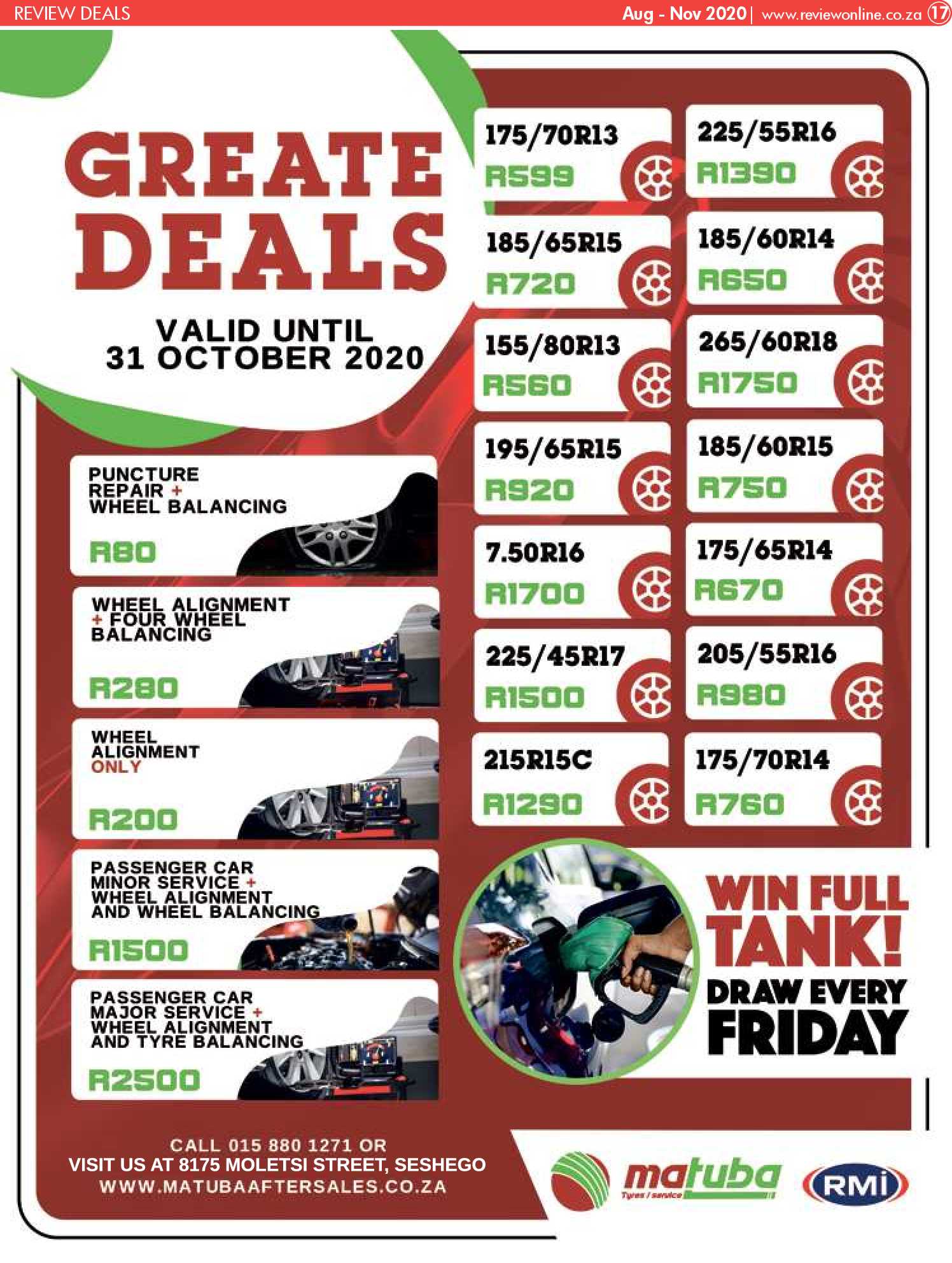 Review Deals August – November 2020 page 17