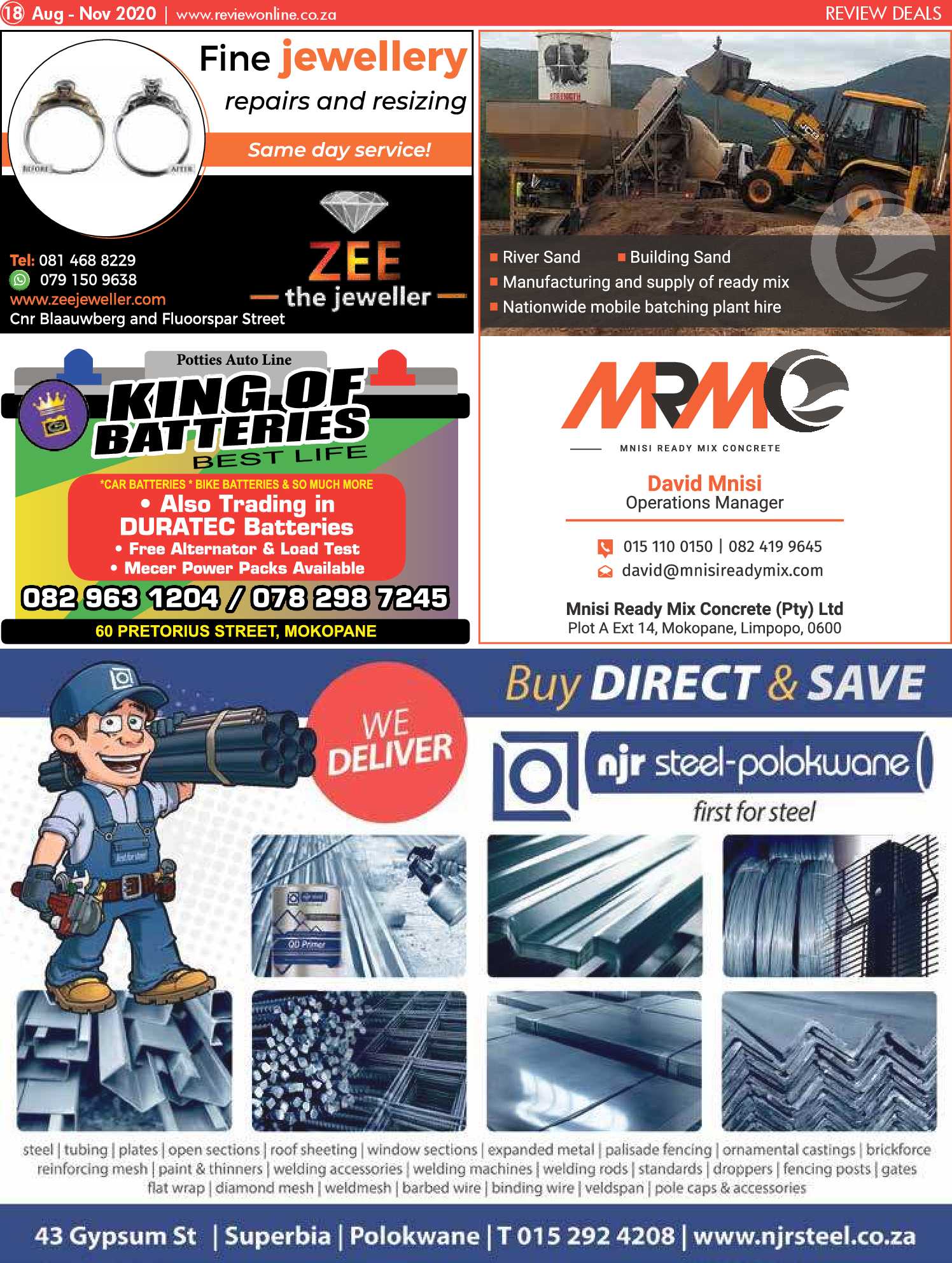 Review Deals August – November 2020 page 18