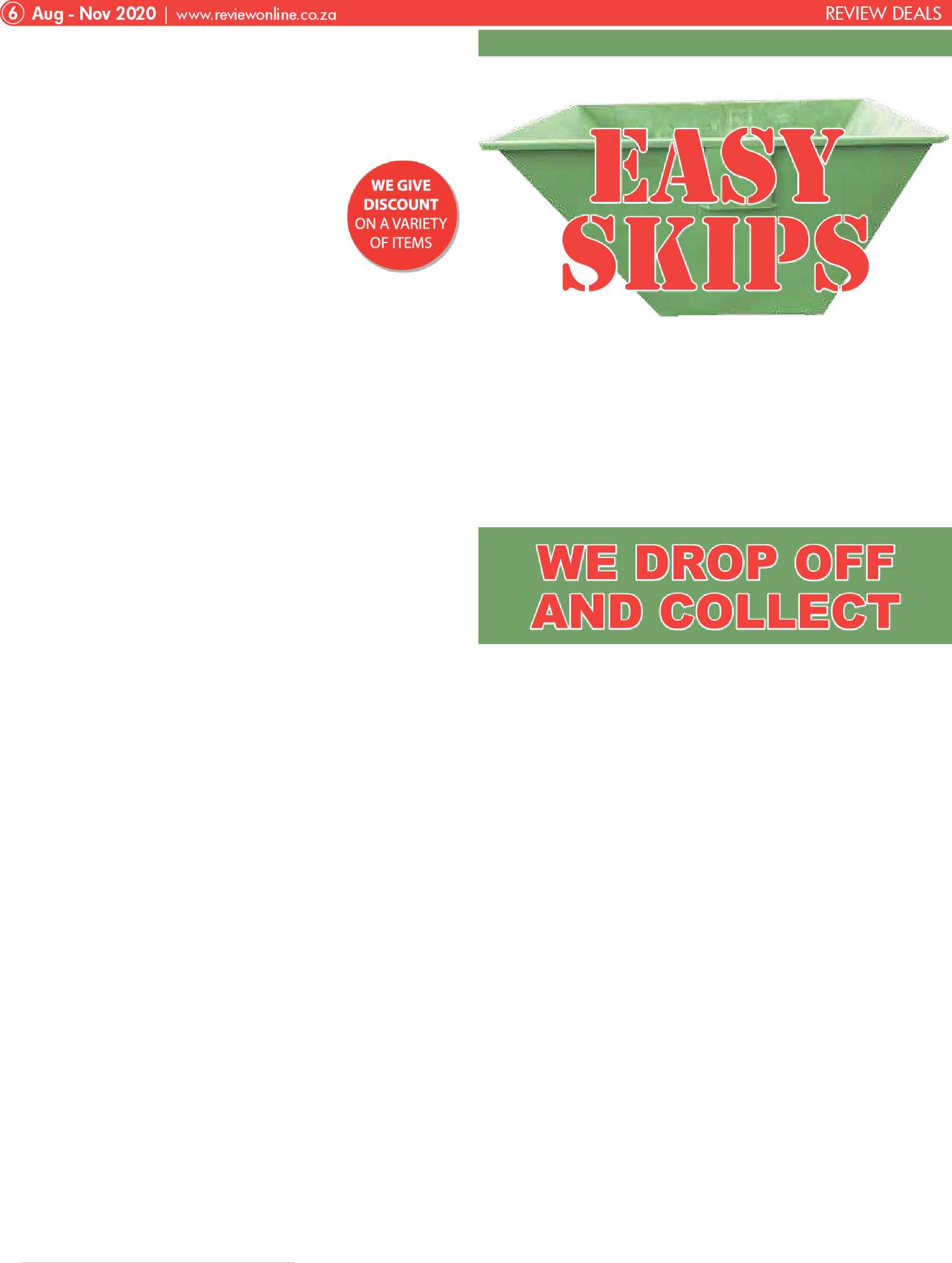 Review Deals August – November 2020 page 6