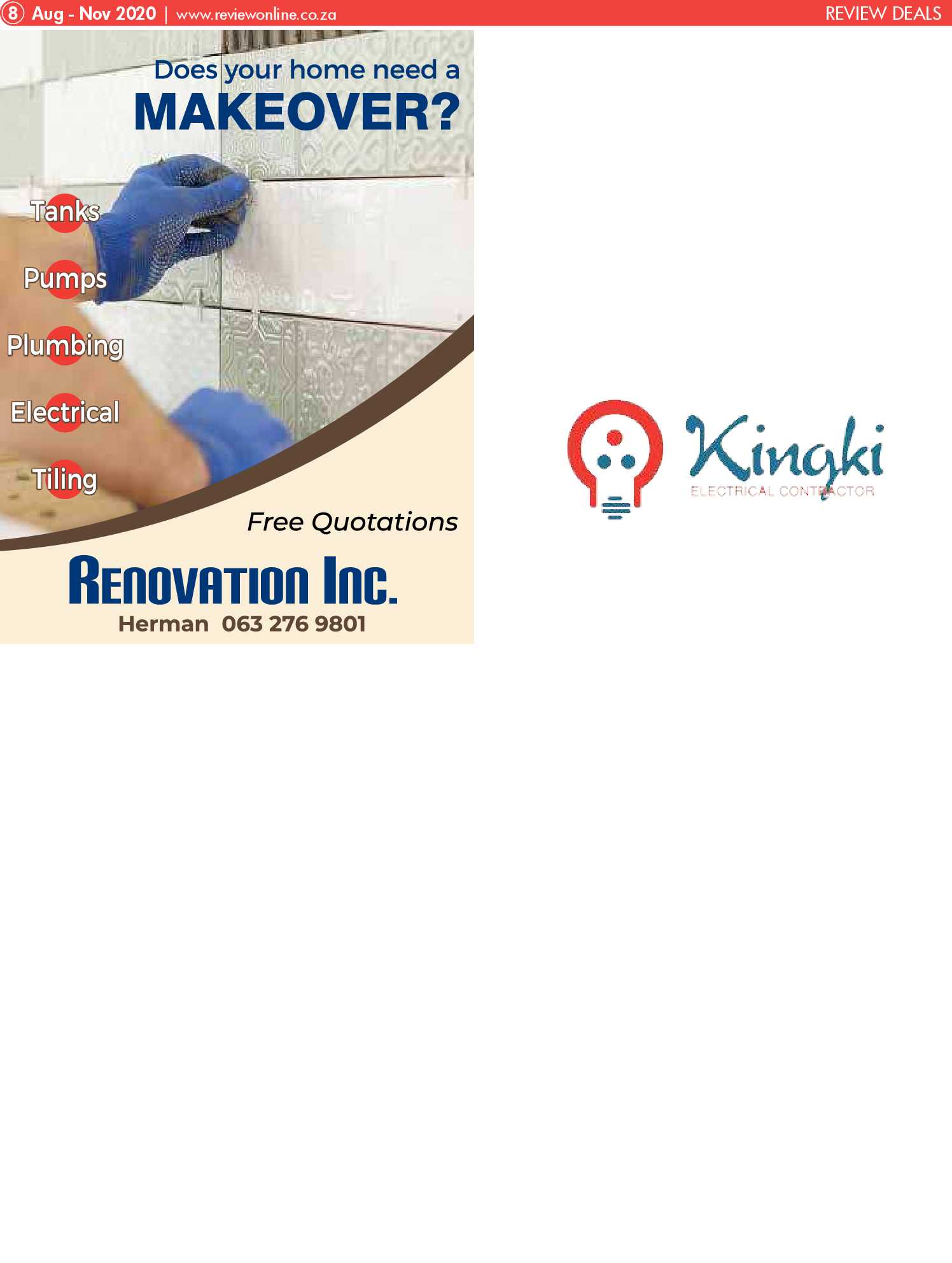 Review Deals August – November 2020 page 8